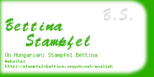 bettina stampfel business card